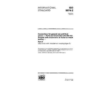 ISO 9974 21996, Connections for general use and fluid power   Ports 