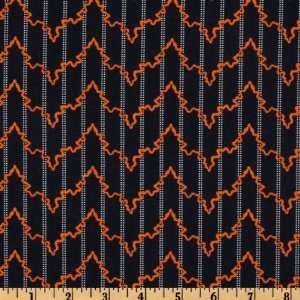  44 Wide Keystone Graph Ticking Stripe Navy Blue Fabric 