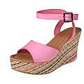 Refresh by Beston Womens cameron 01 Fuchsia Wedge Sandals 