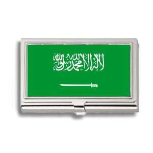  Saudi Arabia Arabian Flag Business Card Holder Metal Case 