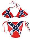 Confederate Flag String Bikini Rebel Swimsuit Dixie Size 9/10
