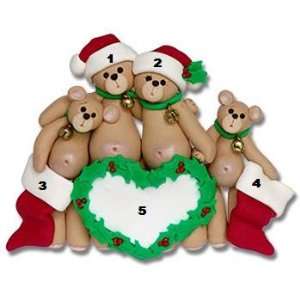  Belly Bear Family 04 Personalized Ornament