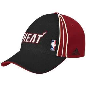   Miami Heat Black Swingman Team Road Flex Fit Hat