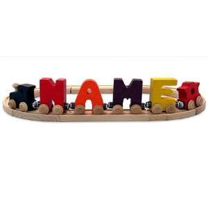  NameTrain Bright Finish Letter Cars   J Toys & Games