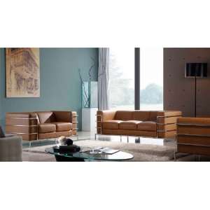    3pc Contemporary Modern Leather Sofa Set, DS CIT S1