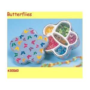  Can of Butterflies Tin Bead Set Toys & Games