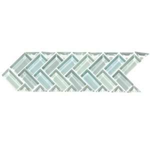 Original Style Large Brick Triangle Clear Glass Borders Volta Ceramic 