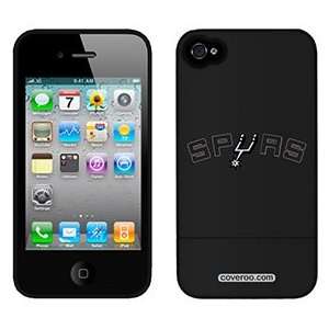 San Antonio Spurs Spurs text on AT&T iPhone 4 Case by 