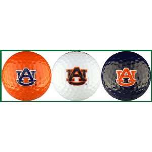  Auburn University Tigers Golf Balls 3 Piece Gift Set with 