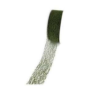  Ribbon mesh net cut edge 1.5 x20yds olive Arts, Crafts 
