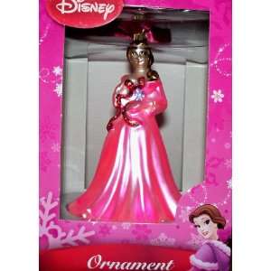 Disney Belle Blown Glass Christmas Ornament