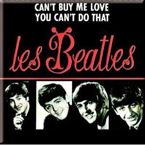  Beatles Cant Buy Me (foreign cover) steel fridge magnet 