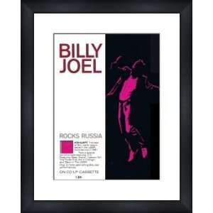  BILLY JOEL Rocks Russia   Custom Framed Original Ad   Framed Music 