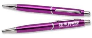 X2 Personalized METAL PEN set of 2 engraved pens PURPLE  