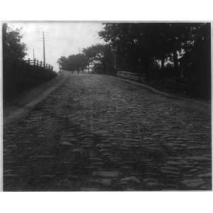 Cumberland Road,Washington,PA,Cobblestone Road,c1910 