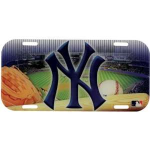  New York Yankees   Field High Def License Plate MLB Pro 