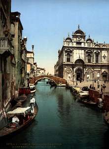 1800s Venice POSTER.Channel.Vintage Italian Decor.592i  