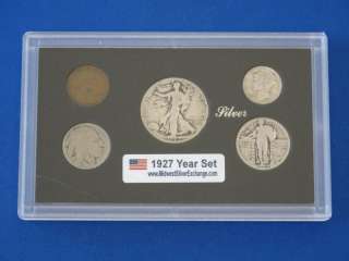 1927 UNITED STATES FIVE COIN YEAR SET  
