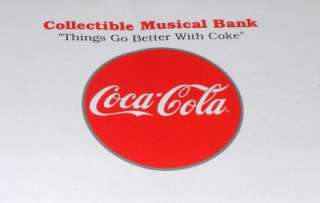 CC03 ENESCO COCA COLA SLIDER MACHINE MUSICAL BANK NEW IN BOX ORIGINAL 