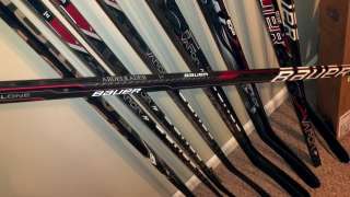   one Red Grip Pro stock hockey stick LH 95 Red Wings Abdelkader  