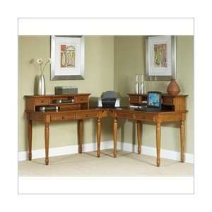   Shape Solid Wood Writing Desk with Hutch in Pine