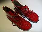 PAIR OF BEAUTIFUL WOMENS RED COLOR SHOES / BOOTS BY OLD NAVY SIZE 4 