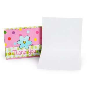 Lets Party By Creative Converting Floral Dot Thank You Cards (8 count)