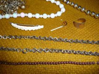 vintage lot of jewelry pearls necklace beads costume ??  