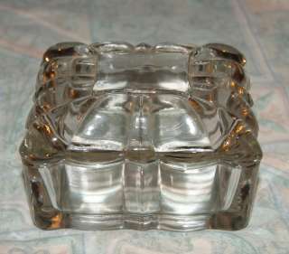 VINTAGE CRYSTAL FULL LEADED GLASS TRINKET BOX GORHAM GERMANY  