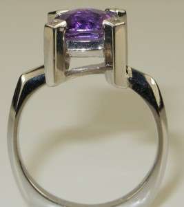   91ctw Deep Siberian Amethyst & Diamond Ring 5.5g Retail $2899  