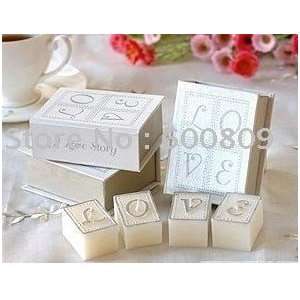  shiping 48piece/lot love book candles wedding gifts 