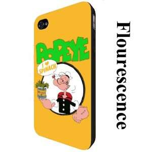  Popeye Case for Iphone 4 / 4s   Custom Iphone Phone Case 