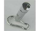 Max 5mW 2LED Laser Pen Pointer Flashlight 5Picture Silver #9794  