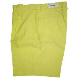 Vardon Mens Yellow Golf Shorts  