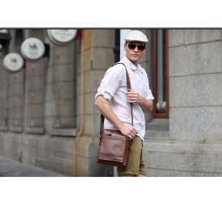 GearBAND Mens Elegant Series Genuine Leather Shoulder BAG Briefcase 