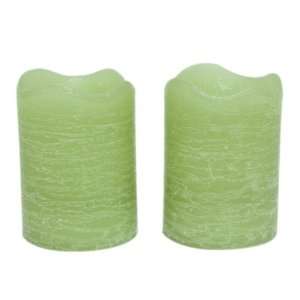 Inglow CG10288BA83 2.5 Inch Tall Flameless Rustic Votives Citrus Sage 