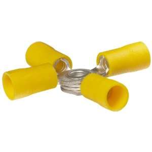 Morris Products 12182 4 Way Connector, Vinyl Insulated, Yellow, 12 10 
