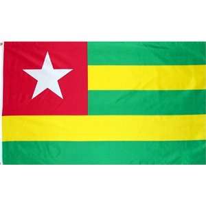 Togo National Country Flag   3 foot by 5 foot Polyester 