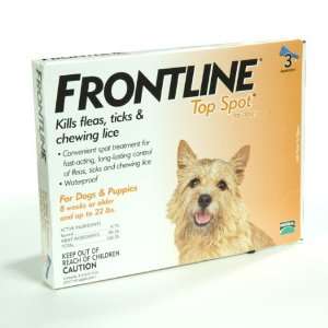  Frontline for Dogs 1 22 lbs, 3 pk (11.33 per dose) Pet 