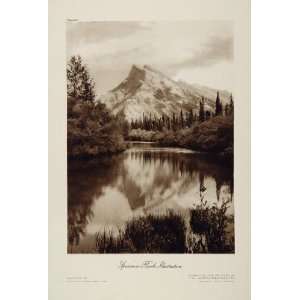  1926 Mountain Trees River Vandyck Photogravure Print 