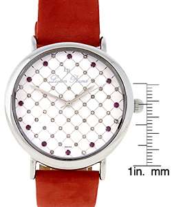 Lucien Piccard Womens Diamond Red Watch  