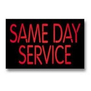  Electric Same Day Service Neon Sign 22 x 14 x 4 Office 