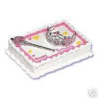 PRINCESS CAKE KIT MAGIC WAND JEWELED TIARA/ CROWN  