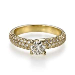  Holyland 1.25 CT NATURAL CERTIFIED DIAMOND PROMISE RING 