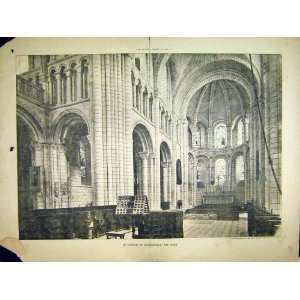  1904 Interior View St Georges De Boscherville Choir