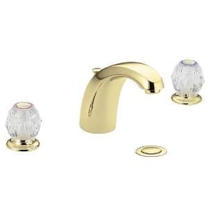 Moen CA4962P Chateau Polished Brass Two Handle Low Arc Bathroom Faucet