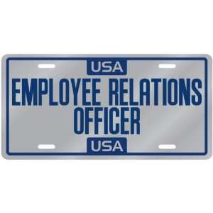  New  Usa Employee Relations Officer  License Plate 