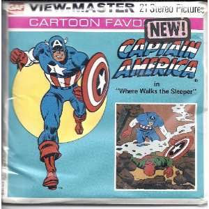  Captain America 3d View Master 3 Reel Packet   Includes 16 
