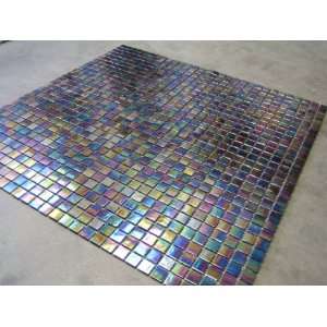  20R55 Iridescent Glass Mosaic Tile