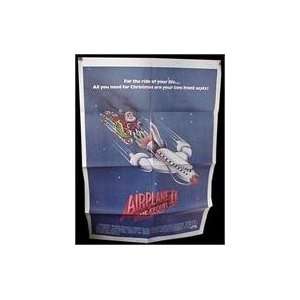  Airplane 2 Folded Movie Poster 1982 